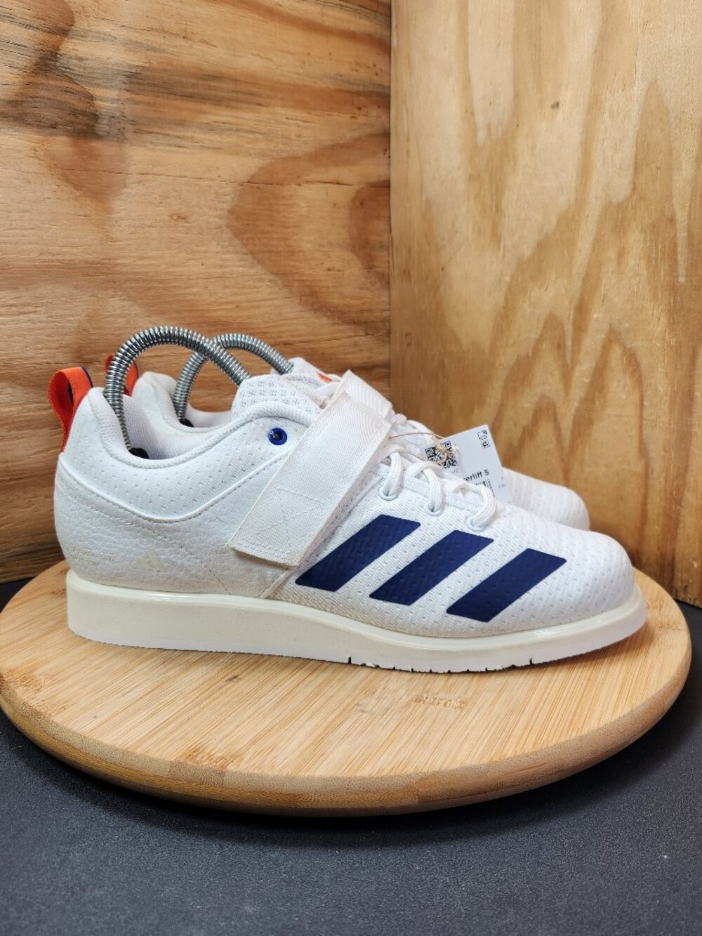 New Adidas Powerlift 5 Womens White Weigthlifting Shoes Sneakers Size 8.5